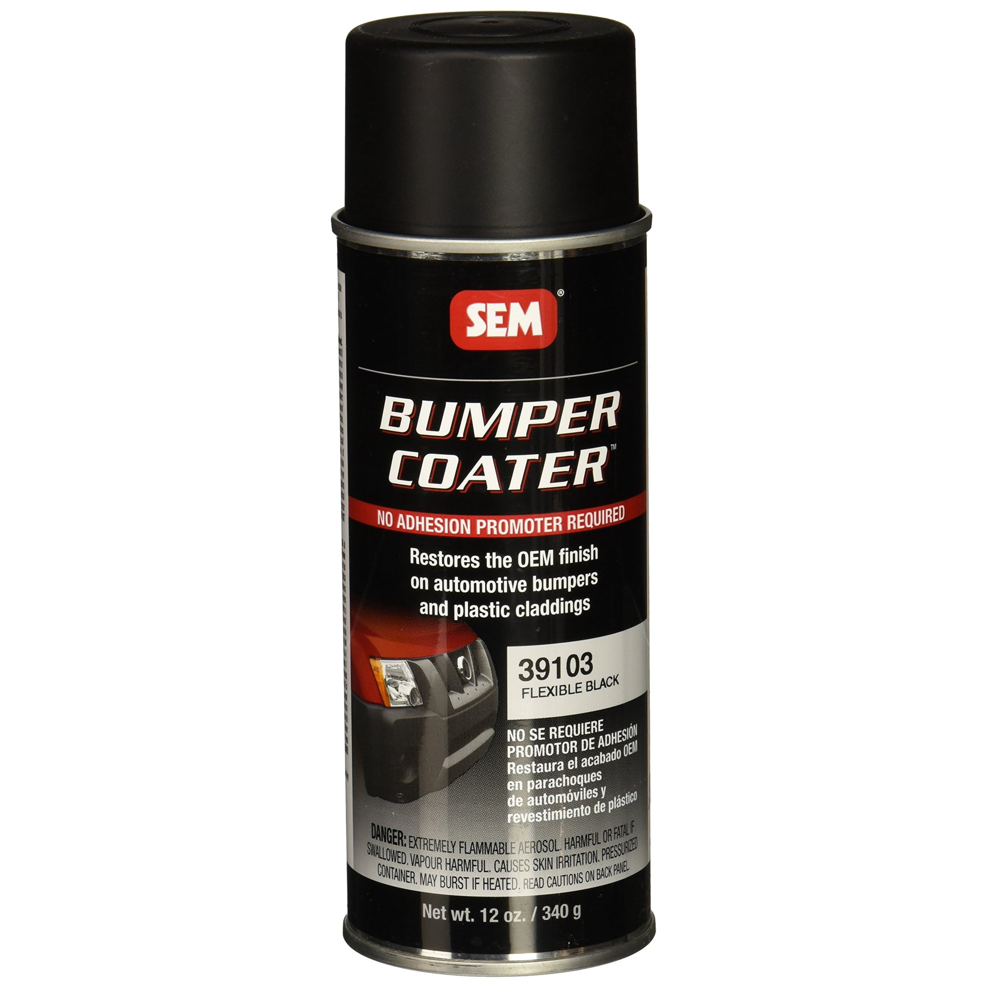 Pintura En Aerosol Sem 39103, Original, Flexible, Negra, 355 Ml