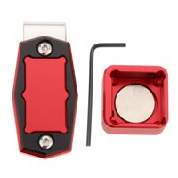 Ioensy - Soporte Magnético Para Tiza Con Clip Para Cinturón, Accesorios Para Taco De Billar, Color Rojo
