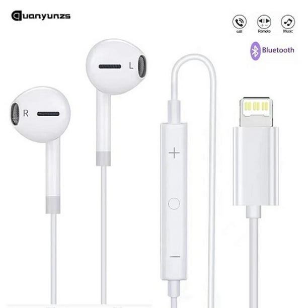 Audífonos Con Cable compatible Iphone Ligthining microfono Manos