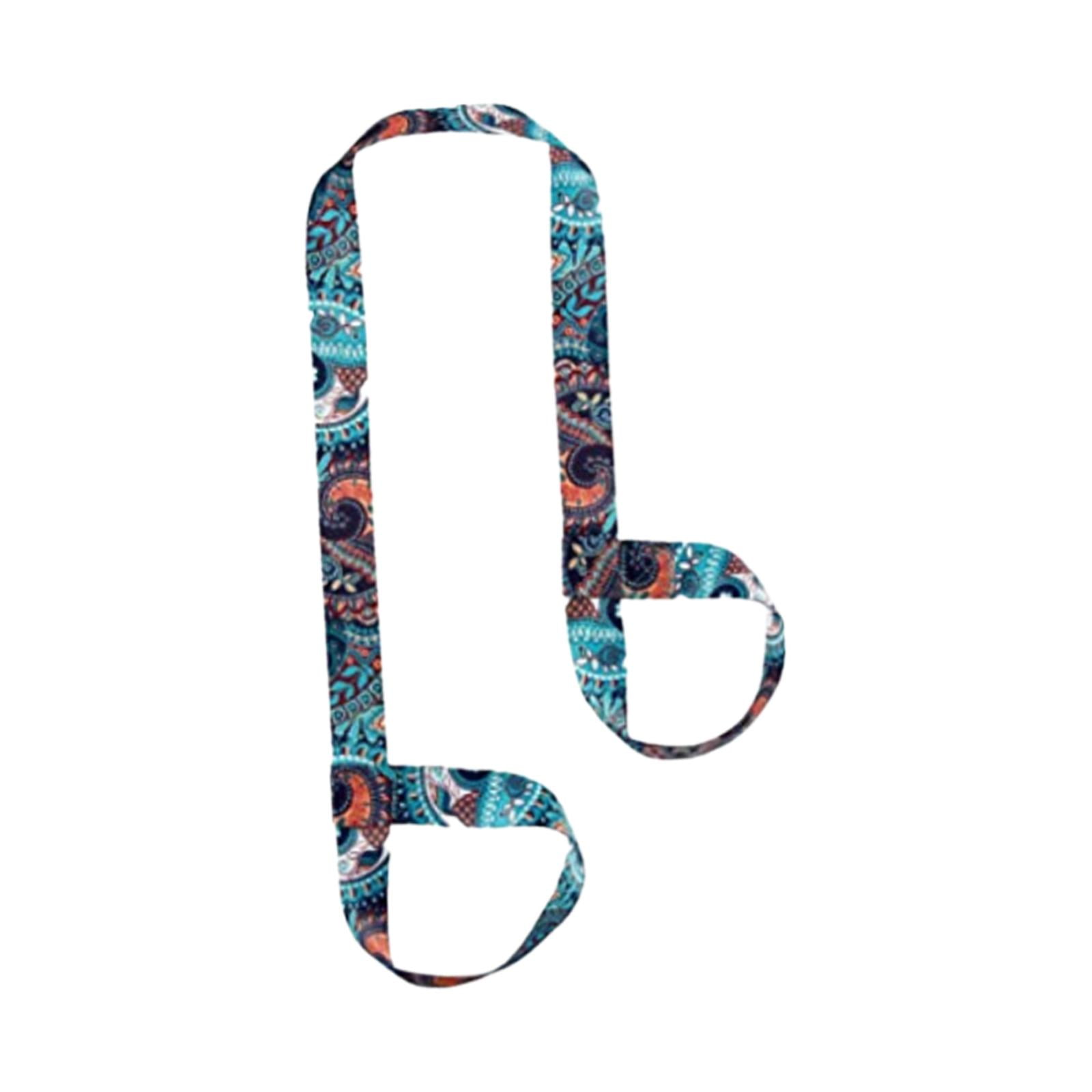 Magideal - Correa Para Esterilla De Yoga, Transportador De Esterilla De Yoga Para Adultos, Multiusos, Portátil, Elástico, Cinturón Para Esterilla De Yoga, Correa Azul