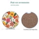 thumbnail image 1 of 2pcs Ceramic Car Coasters With Cork Back And Finger Slot To Keep Your Car Cup Holders Clean And Dry, 1 of 2