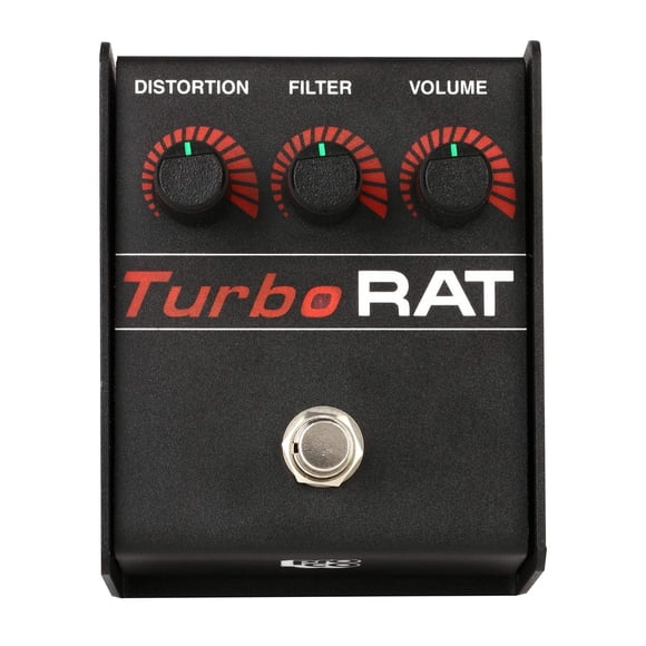 Pedal de Distorsión Proco Turbo Rat Analógico de Acero