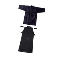 Magideal - Conjunto De Kendo Hakama, Traje De Kendo Japonés, Traje De Aikido Samurai, Ropa De Entrenamiento, Traje De Artes Marciales Hecho De Poliéster Para Adu 180Cm