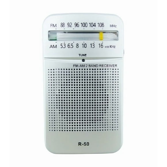 Radio Am/fm 2 Bandas Mod.r-50 A Pilas No Incluidas