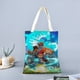thumbnail image 2 of Dragon Striker Bolso de tela con estampado de lienzo para mujer, bolsa de compras reutilizable y estética, con cremallera interior, regalo para mujer, 35 × 40 cm., 2 of 6
