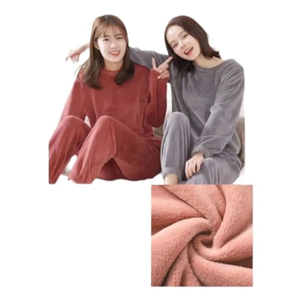 Pack 3 Pijamas Mujer Plush Colores Surtidos