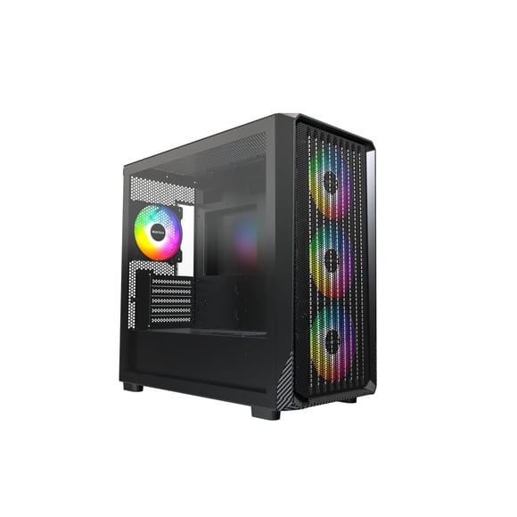Funda para PC Montech X5M Micro ATX con alto flujo de aire y ventiladores de 4 x 120 mm