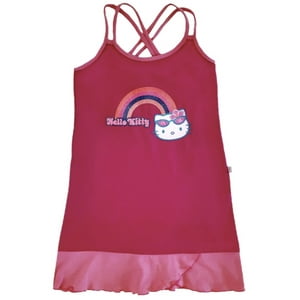 Vestido Niña Hello Kitty Fucsia 3