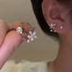 thumbnail image 1 of Stylish Heart-Shaped Tassel Earrings with Full Zircon for Women and Girls - Add a Touch of Personality to Your Look, 1 of 5