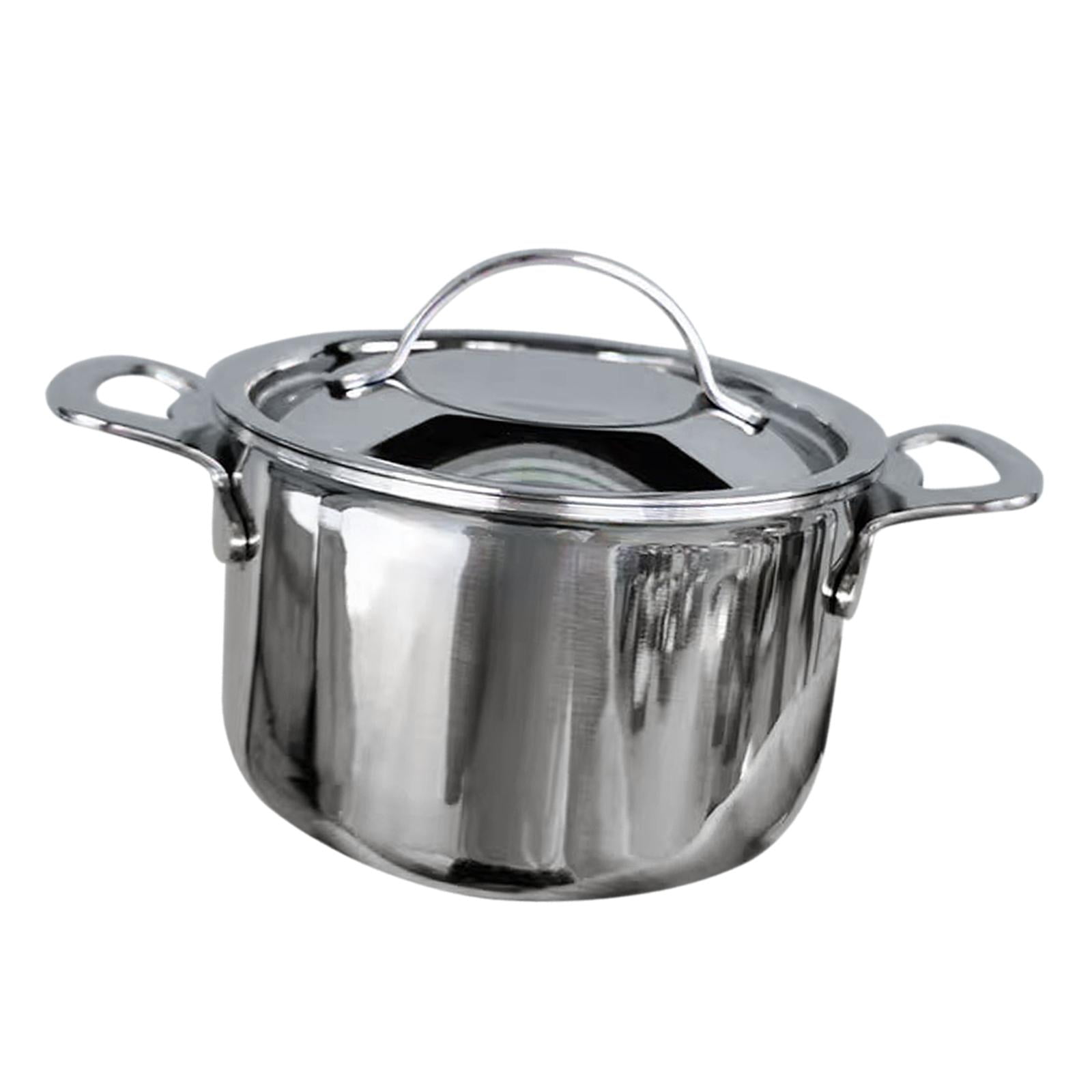 Magideal - Olla De Leche Con Tapa Olla Para Derretir , Caldera De Leche Portátil De Acero Inoxidable Para Café, Caldera De Leche De Acero Inoxidable,