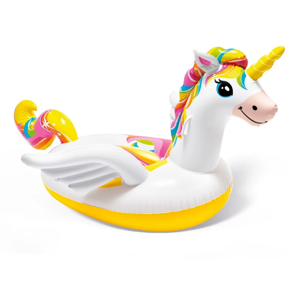 Intex - Flotador Inflable Diseño Unicornio Encantado 198X140X97 Cm