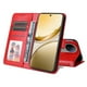 thumbnail image 5 of Funda tipo cartera FOXDOCK para Vivo V50 , diseño girasol en relieve, cuero PU, cierre magnético, soporte y tarjetero, 5 of 5