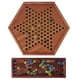 thumbnail image 5 of Tabla de madera mejorada Chinese Checkers VAMSLOVE con canicas, 5 of 7