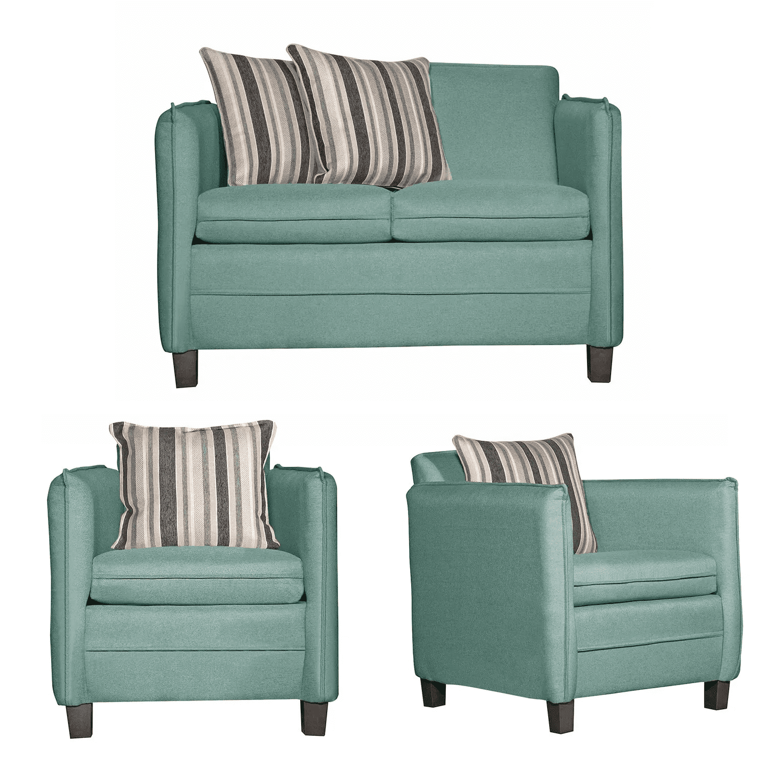 Ruzam Mobel - Juego De Living 2 1 1 Barcelona Verde Agua