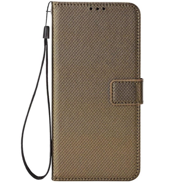 Funda Billetera para TCL 60R con Ranuras y Soporte Marrón