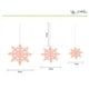 thumbnail image 2 of Adornos colgantes de copos de nieve para Navidad, 6 guirnaldas de copos de nieve 3D brillantes, grandes copos de nieve blancos para Navidad, fiestas de Año Nuevo, decoración del hogar., 2 of 8