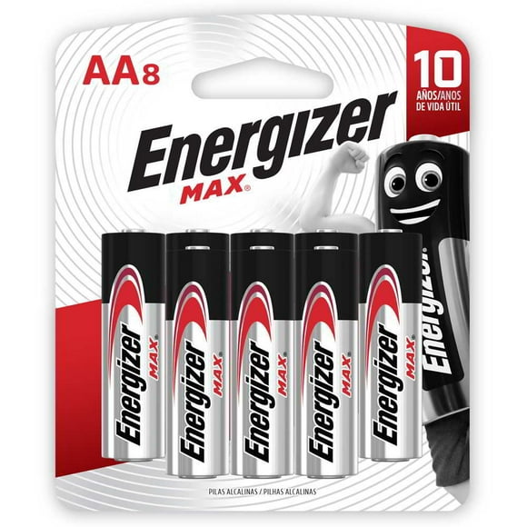 Pilas Alcalinas AA, 8 Un