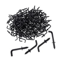 Magideal - 100 Mini Ganchos De Acero Al Carbono Con Forma De L Y Tornillos En Ángulo Recto Para Decoraciones Navideñas, Accesorios Multiusos, Ganchos Para M38 X 50 Mm