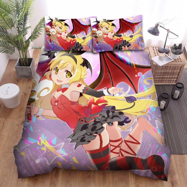 Story of Yuno Shinobu Demon Full Bedding Duvet Cover Set 3-Piece Bedding Set (1 Duvet Cover + 2 Pillow Shams)