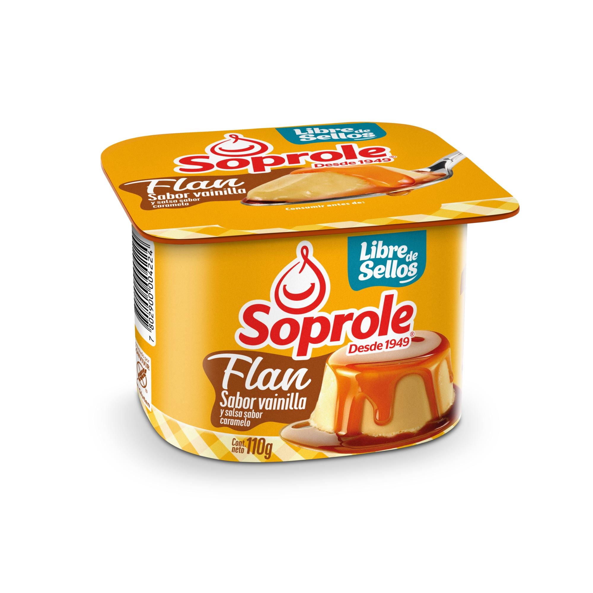 Flan Sabor Vainilla Pote 110 g Soprole