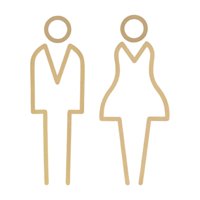 Bothyi - Cartel De Señalización De Baño Para Hombres Y Mujeres Letrero De Baño Centro Comercial Hotel Baño B