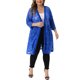 thumbnail image 2 of Agnes Orinda Women's Plus Size Floral Lace Cardigan Ligero 3/4 Mangas Abiertas Chaqueta Exterior 1X Azul Real, 2 of 6