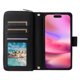 thumbnail image 2 of Funda Cartera con Cremallera y Correa para Samsung Galaxy S24 Soporte y Tarjetero Negro, 2 of 6