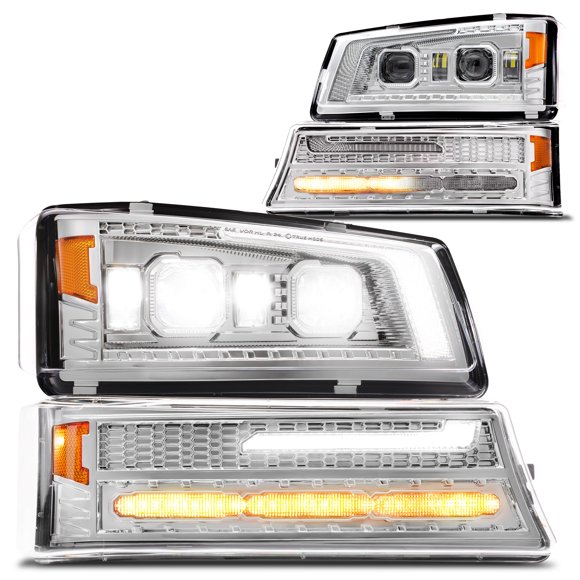 Conjunto de faros TRUE MODS para Chevy Silverado 2003-2006