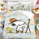 thumbnail image 1 of Snoopy Quilt Cover 3D Cute Print Decor Comfortable 100% Polyester Set Teenager Children Soft Breathable Bedding, 1 of 4