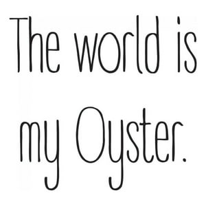 Rienda Libre Graphics - Decomural The World Is My Oyster Inspirational Ws-44200
