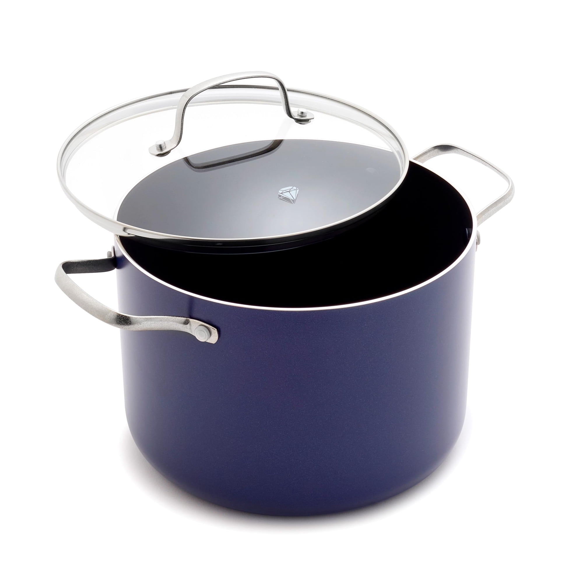 Stockpot Blue Diamond 8l Con Tapa De Cerámica Antiadherente Azul