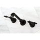 thumbnail image 3 of Grifo de baño Kingston Brass KS7120NL de montaje en pared, negro mate, 3 of 4