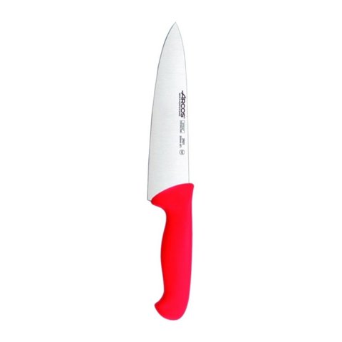 Cuchillo Medio Golpe Rojo 20Cm Acero Inoxidable Arcos