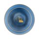 thumbnail image 1 of Platos PLASTICPRO 24 pzas 18 cm/25 cm azul con ribete dorado, 1 of 5