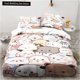 thumbnail image 1 of Cute Bubu and Dudu Cartoon Print All Season Twin Bedding Set Comforter Set Bed Duvet Cover Double Comforter Cover Bed Sheets, 1 of 5