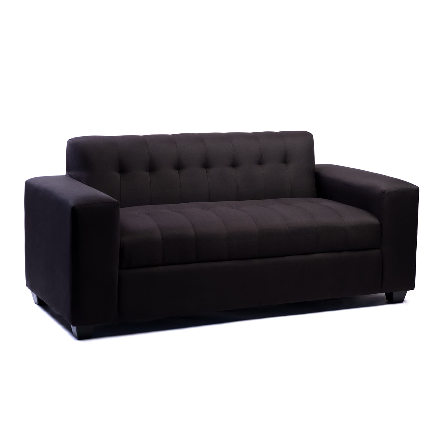 Diseños Valestrini - Sofa Dos Cuerpos Lino Negro