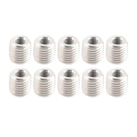 Magideal - 10 Uds. Adaptador De Rosca M8 A M6X1Mm Conector De Tubo De Tornillo De 10Mm Manguito De Ajuste De Tubería Tuerca Reductora Para Proyecto De Bricolaje