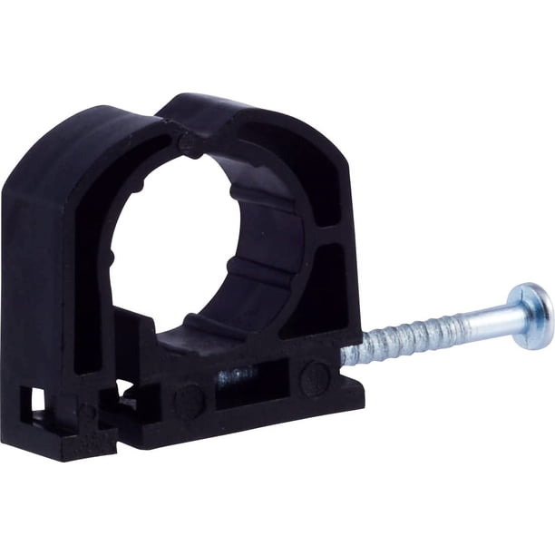 Soporte para tubería HoldRite de 1/2 pulgada, abrazadera S-Nail completa, paquete de 10