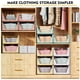 thumbnail image 5 of Cesta de armario SNSLXH, apilable, 5 unidades, color blanco, 5 of 8