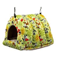 Ioensy - Jaula Para Loros, Hamaca Colgante, Casita Para Pájaros, Cómodo Nido De Pájaros Para Hámster M