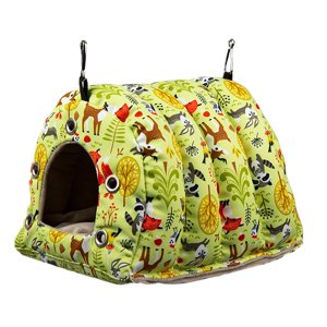 Ioensy - Jaula Para Loros, Hamaca Colgante, Casita Para Pájaros, Cómodo Nido De Pájaros Para Hámster M