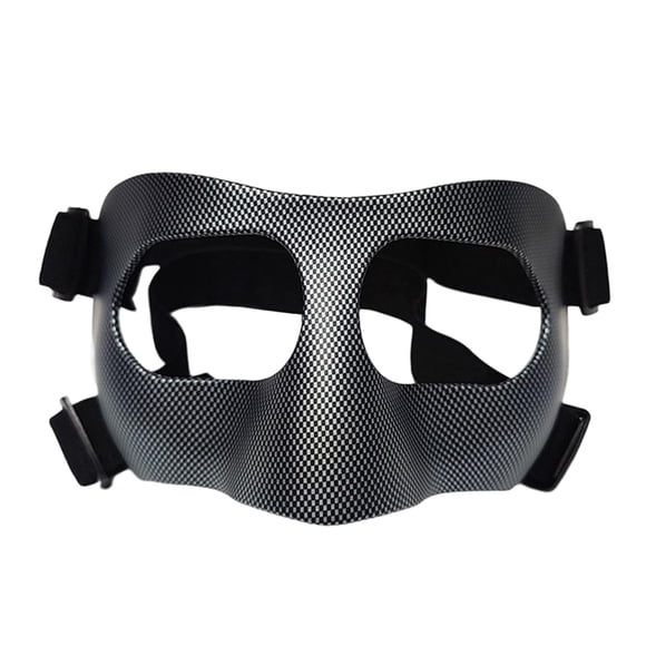 Mascarilla facial para nariz rota, protector nasal, protector facial, para fútbol, deportes, baloncesto, fútbol juvenil, gimnasio, ejercicio, boxeo. banda negra
