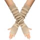 thumbnail image 1 of suxuMhao Guantes-3 Pares Beige Mangas Elásticas Protectoras para Brazos, Talla Única Cubre Mangas de Punto para Cubrir Brazos, Manga para Dedo Expuesto con Material Acrílico Suave, Adecuado para Uso, 1 of 2