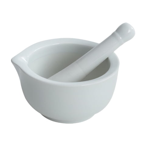 Magideal - Mortero Y Maja De Porcelana, Recipiente Para Moler, Herramienta Manual Portátil, Utensilios De Cocina, Recipiente Para Moler Ajo, Arroz Y Frutas. Blanco
