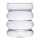 thumbnail image 4 of Vasos De Cóctel De Cristal Acanalados De Los Vidrios 350ml De La Leche De La Taza Para La Bebida Del Agua De La Leche, 4 of 5