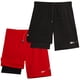 thumbnail image 1 of Pantalones cortos deportivos Reebok Boys, paquete de 2 con forro de compresión, talla 8, 1 of 7