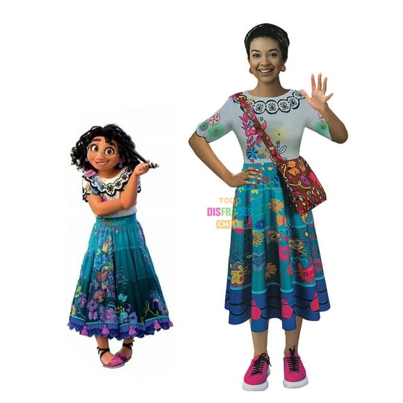 Disfraz Mirabel Madrigal Encanto Con Bolso Talla 7 A 9