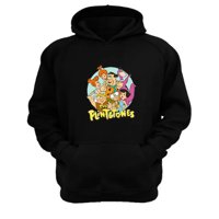 Genérico - Polerón Canguro Los Picapiedras Negro Talla Xs Unisex