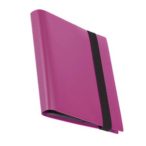 Bothyi - Álbum De Tarjetas Coleccionables, Carpeta Con Cierre De Banda, Estuche Portátil Para Almacenamiento De Tarjetas, 20 Hojas, Color Rosa