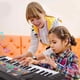 thumbnail image 2 of Órgano electrónico de 61 teclas multifunción para niños, piano, rompecabezas, educación temprana, micrófono, música, instrumento musical, juguetes, 2 of 5